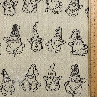 Dekorační látka Linenlook premium Tomte Jolly Line