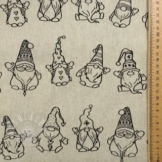 Dekorační látka Linenlook premium Tomte Jolly Line