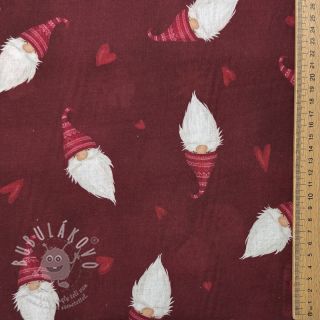 Bavlněná látka Tomte Warm Heart