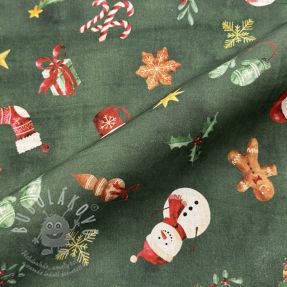 Bavlněná látka Cosy Warm Xmas