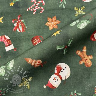 Bavlněná látka Cosy Warm Xmas