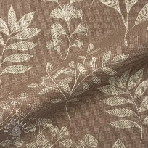 Levně Dekorační látka Linenlook premium Delicate Flora Branch