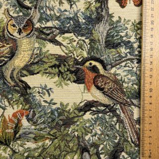 Dekorační látka GOBELIN PREMIUM Bird Heritage Forest