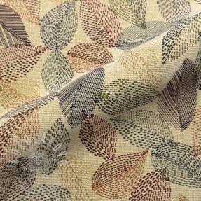 Dekorační látka GOBELIN PREMIUM Stitch Sketch Leaf