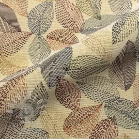 Dekorační látka GOBELIN PREMIUM Stitch Sketch Leaf