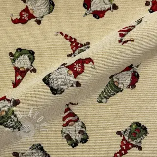Dekorační látka GOBELIN PREMIUM Tomte Holiday Joy