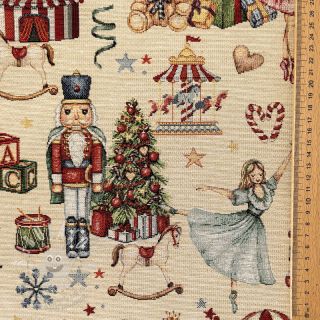 Dekorační látka GOBELIN PREMIUM Xmas Fairytale Play
