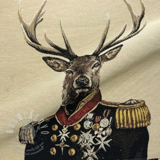 Dekorační látka GOBELIN PREMIUM Deer Admiral Statue PANEL