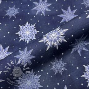 Bavlněná látka Ice Star Frozen
