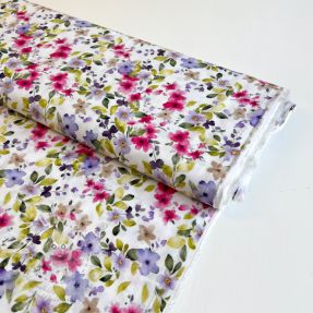 Viskóza RADIANCE Flower Uma white digital print