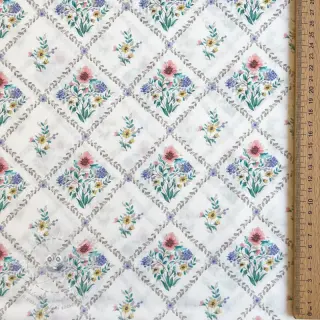 Bavlněná látka Flowers Tara off white design A digital print