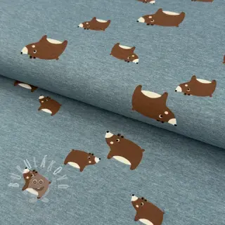 Úplet Bears smoke blue melange
