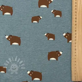 Úplet Bears smoke blue melange