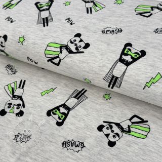 Úplet NEON Super heroes ecru melange