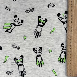 Úplet NEON Super heroes ecru melange