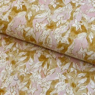 Viskóza se lnem CREPE Flowers Tomi digital print