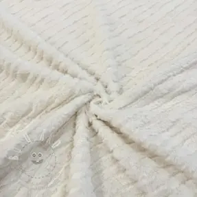 Umělá kožešina Stripes ecru
