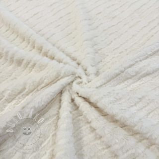 Umělá kožešina Stripes ecru