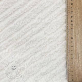 Umělá kožešina Stripes ecru
