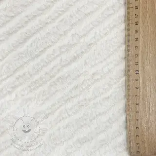 Umělá kožešina Stripes ecru