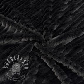 Umělá kožešina Stripes anthracite