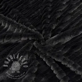 Umělá kožešina Stripes anthracite