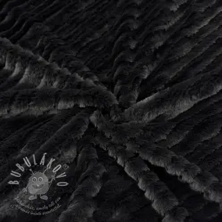 Umělá kožešina Stripes anthracite
