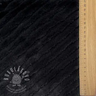 Umělá kožešina Stripes anthracite
