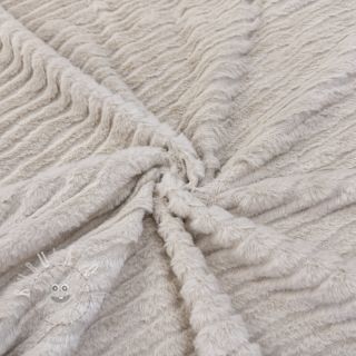Umělá kožešina Stripes beige