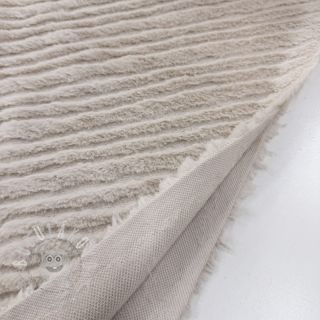 Umělá kožešina Stripes beige