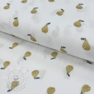 Dvojitá gázovina/mušelín Pears design A digital print