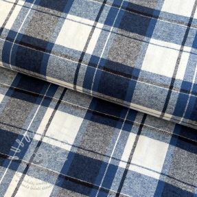 Bavlněná látka YARN DYED CHECK BRUSHED Silva design A
