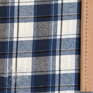 Bavlněná látka YARN DYED CHECK BRUSHED Silva design A