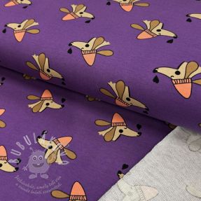 Teplákovina Dogs and hearts purple