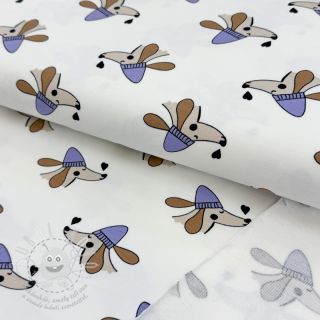 Teplákovina Dogs and hearts off white