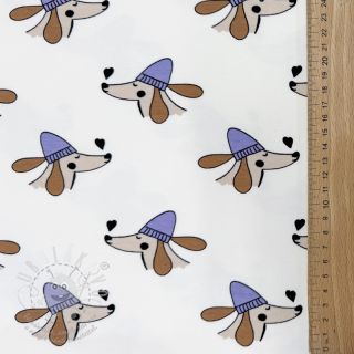 Teplákovina Dogs and hearts off white