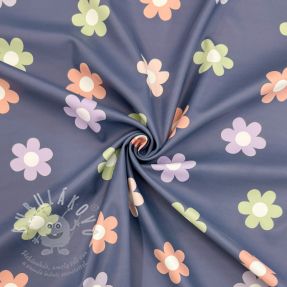 Látka na pláštěnku Flowers jeans