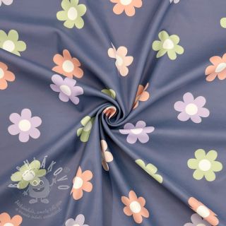 Látka na pláštěnku Flowers jeans