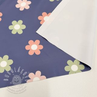 Látka na pláštěnku Flowers jeans