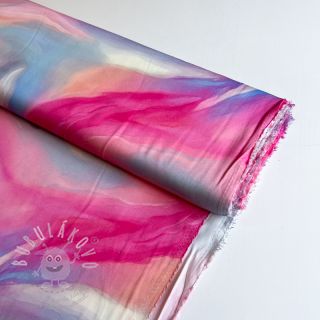 Viskóza SATIN Illusion pink digital print