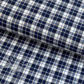 Bavlněná látka YARN DYED CHECK BRUSHED Silva design B