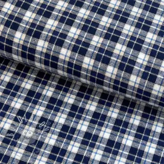 Bavlněná látka YARN DYED CHECK BRUSHED Silva design B