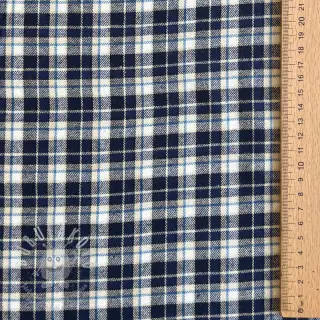 Bavlněná látka YARN DYED CHECK BRUSHED Silva design B