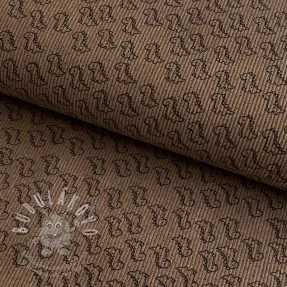 Manšestr STRETCH Little dino taupe