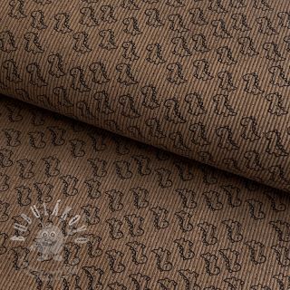 Manšestr STRETCH Little dino taupe