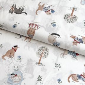 Bavlněná látka Vive la France design A digital print