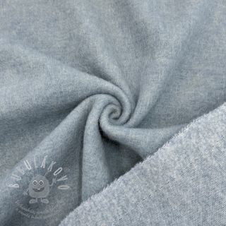 Kabátovina PRATO wool light blue melange