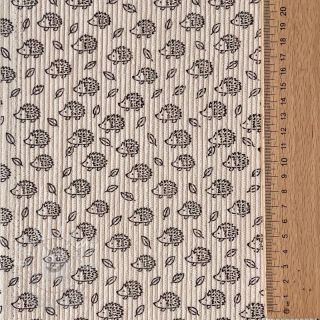 Manšestr STRETCH Little hedgehog light sand