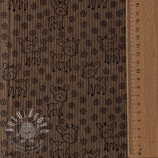 Manšestr STRETCH Little deer taupe