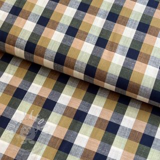 Bavlněná látka YARN DYED Square pickle